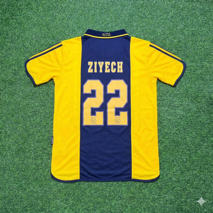 Hakim Ziyech Ajax Retro Yellow Football Jersey