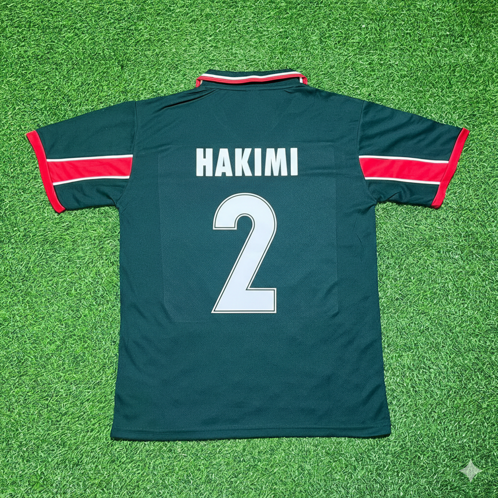 Achraf Hakimi Morocco Home Retro Football Jersey