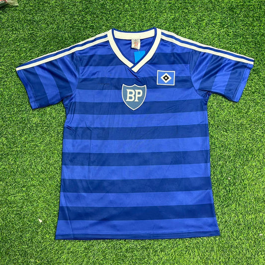 Hamburger SV Retro Heimtrikot 1986 Blau Fußball Trikot HSV 1986 Blaues Heimtrikot