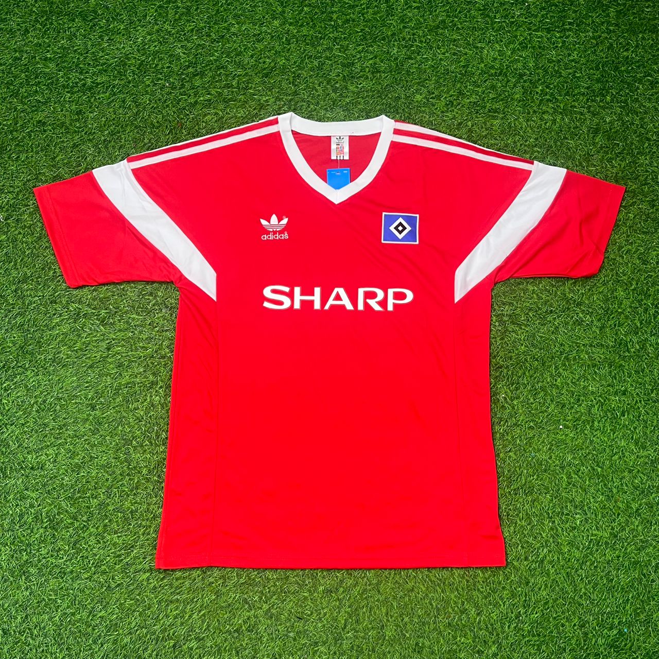 HSV 1988 Rotes Heimtrikot Fußball Trikot Hamburger SV 1988 retro trikot
