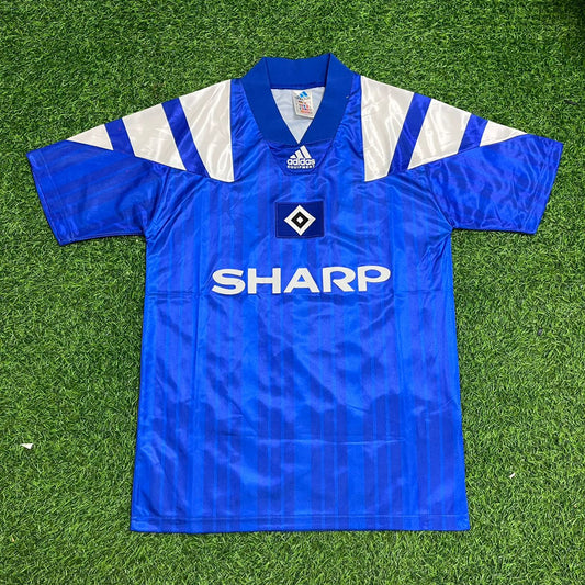 HSV 92-93 Heimtrikot Blau Fußball Trikot Hamburger SV Retro Heimtrikot