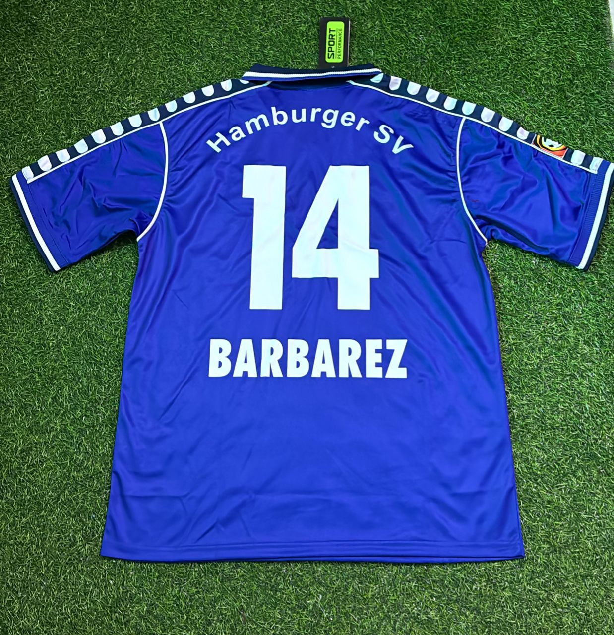 Hamburger SV 2000-2001 Retro Heimtrikot Rot – Sergej Barbarez Fußballtrikot