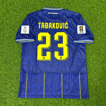 Haris Tabaković Bosnia and Herzegovina 2026 World Cup Dark Blue Football Jersey