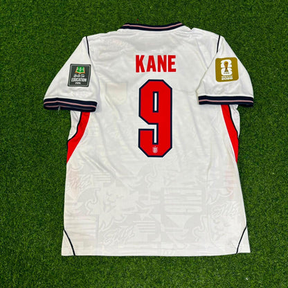 Harry Kane #9 England 2026 World Cup Home White Football Jersey