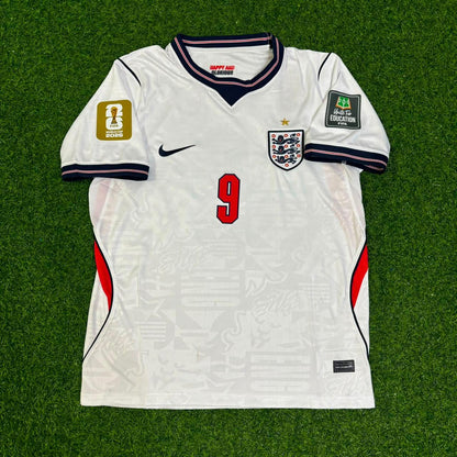 Harry Kane #9 England 2026 World Cup Home White Football Jersey