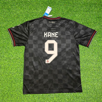 Harry Kane Bayern Munich 2026 Black Kids New Season Football Jersey Kit