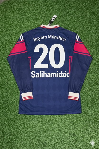 Hasan Salihamidzic FC Bayern München 1997/98 Saison Langarm Heim Retro Trikot