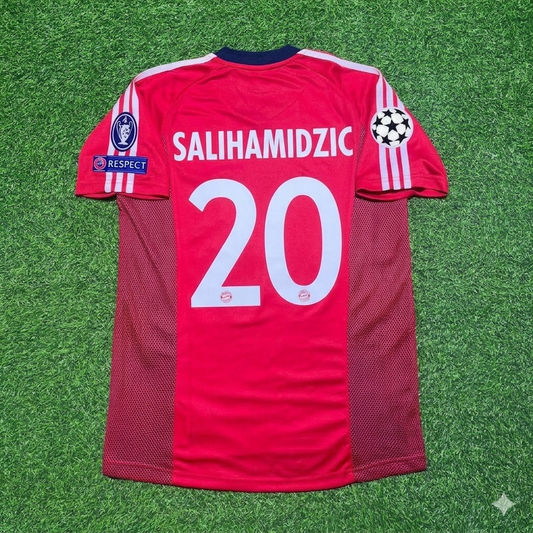 Hasan Salihamidzic Bayern München 2002/2003 Season Home Red Retro Jersey