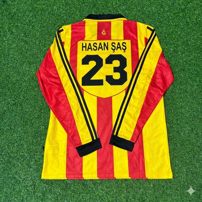 Hasan Sas Galatasaray 1999-2000 Long Sleeve Retro Football Jersey