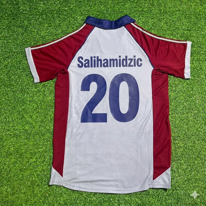 Hasan Salihamidzic #20 FC Bayern München 1998-1999 Auswärts Retro Fußballtrikot Grau