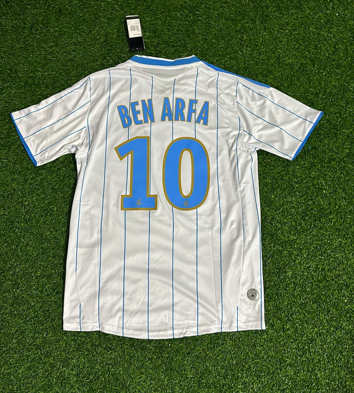 Hatem ben Arfa 10 – Olympique Marseille 2009/2010 Home Retro Kit Jersey Trikot Maillot Soccer Shirt