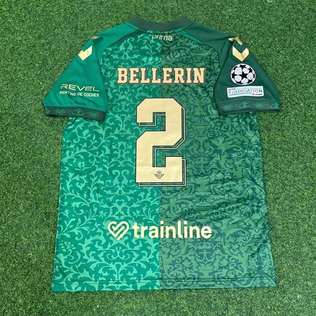 Héctor Bellerín #2 Real Betis 2027 Away New Season Champions League Patch Football Jersey Trikot Maillot