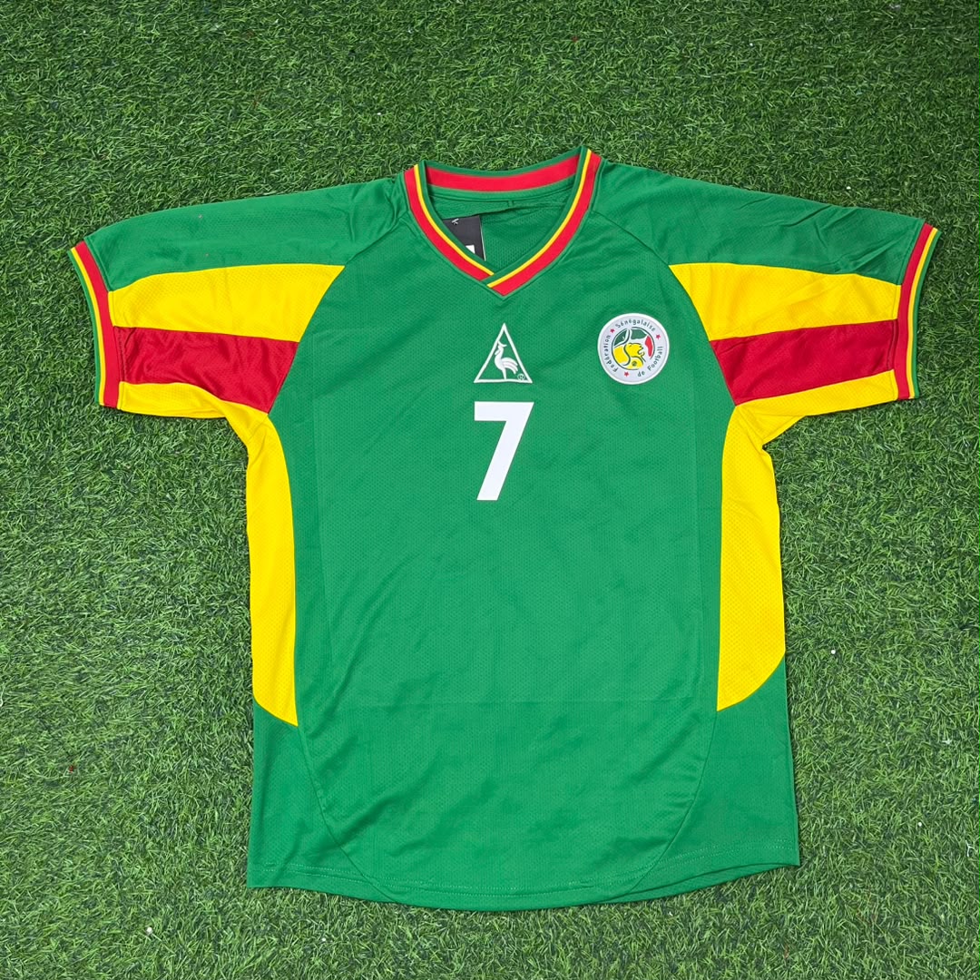 Henri Camara Senegal 2002 World Cup Retro Jersey