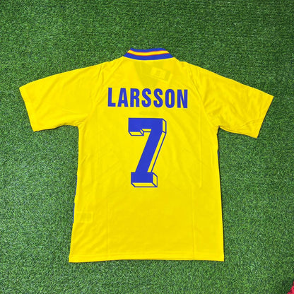Henrik Larsson Sweden Retro Football Jersey Kit