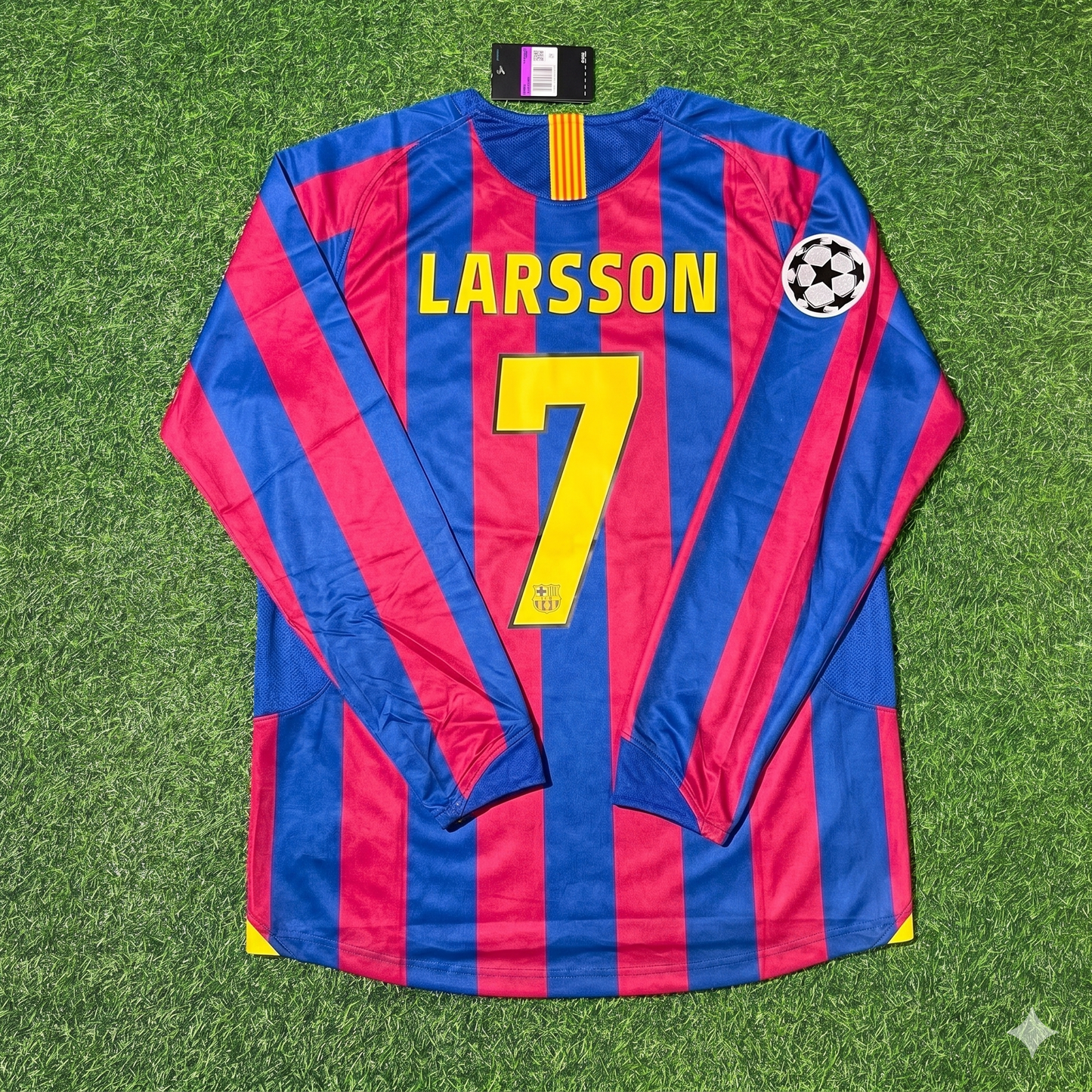 Henrik Larsson Barcelona 2006 Final Retro Football Jersey