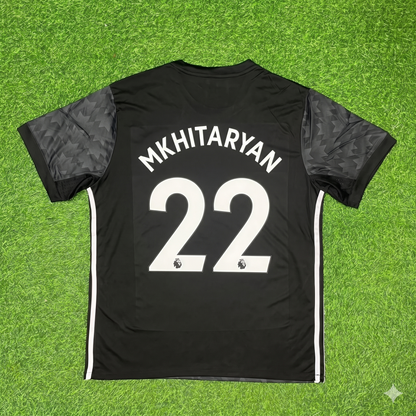 Henrikh Mkhitaryan Manchester United 2017-2018 Black Retro Football Jersey