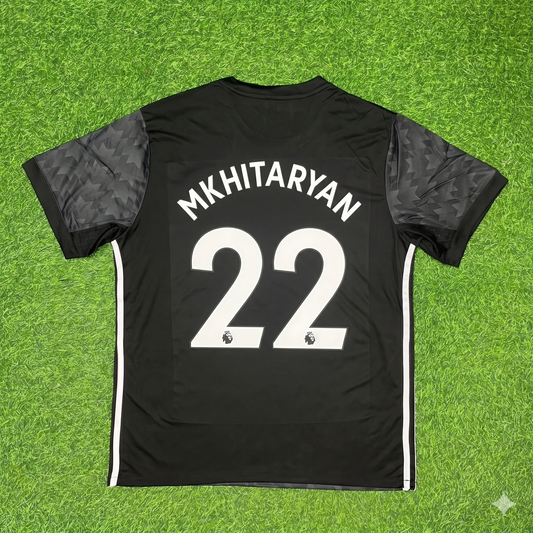 Henrikh Mkhitaryan Manchester United 2017-2018 Black Retro Football Jersey