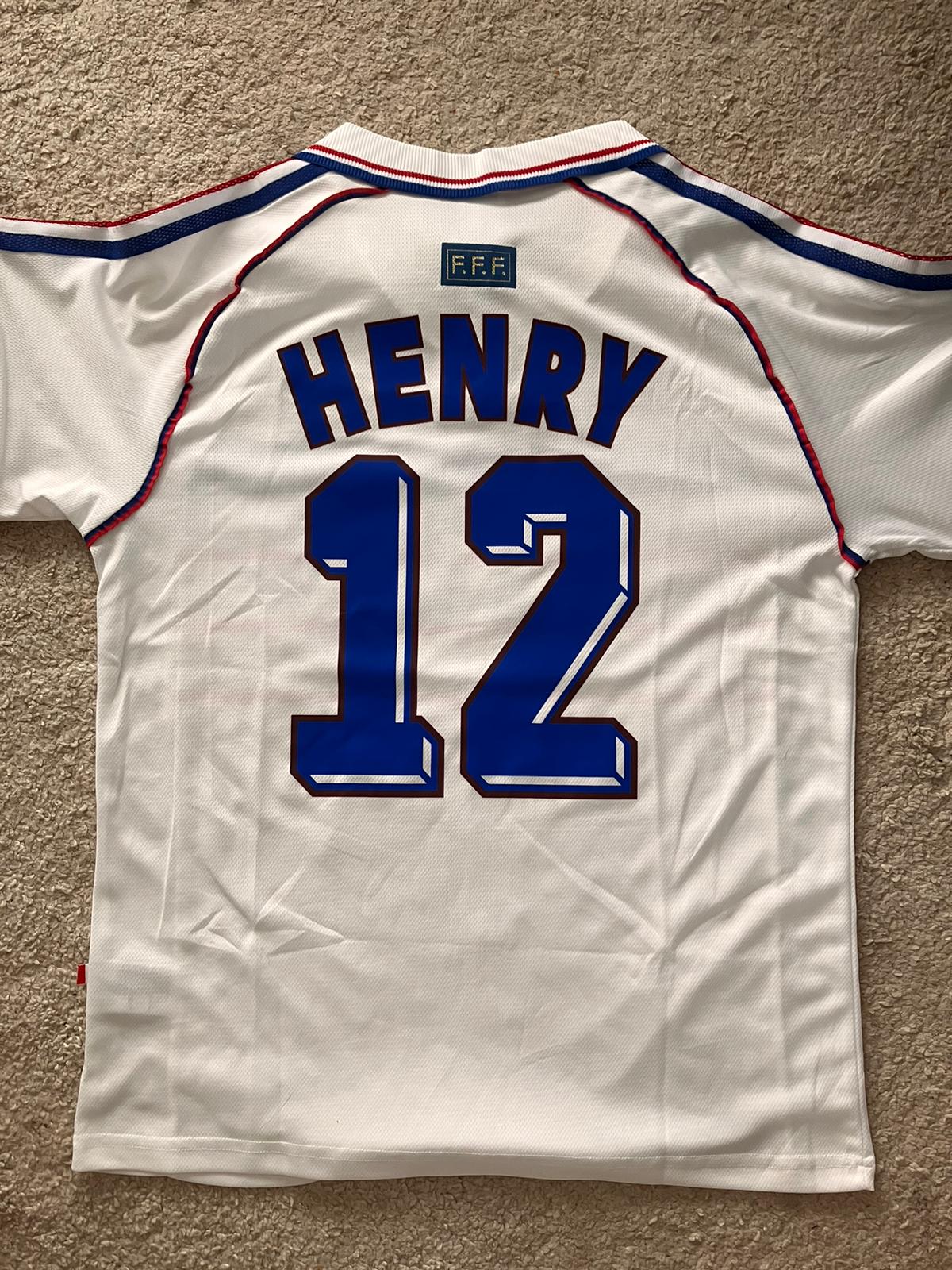 Thierry Henry France World Cup Retro Jersey