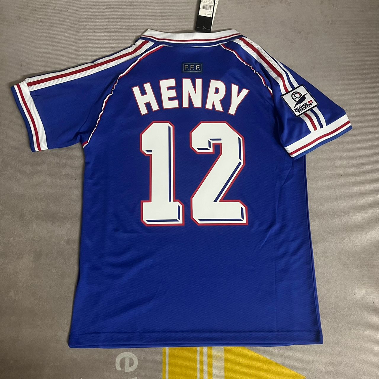 Thierry Henry France 1998 World Cup Retro Football Jersey