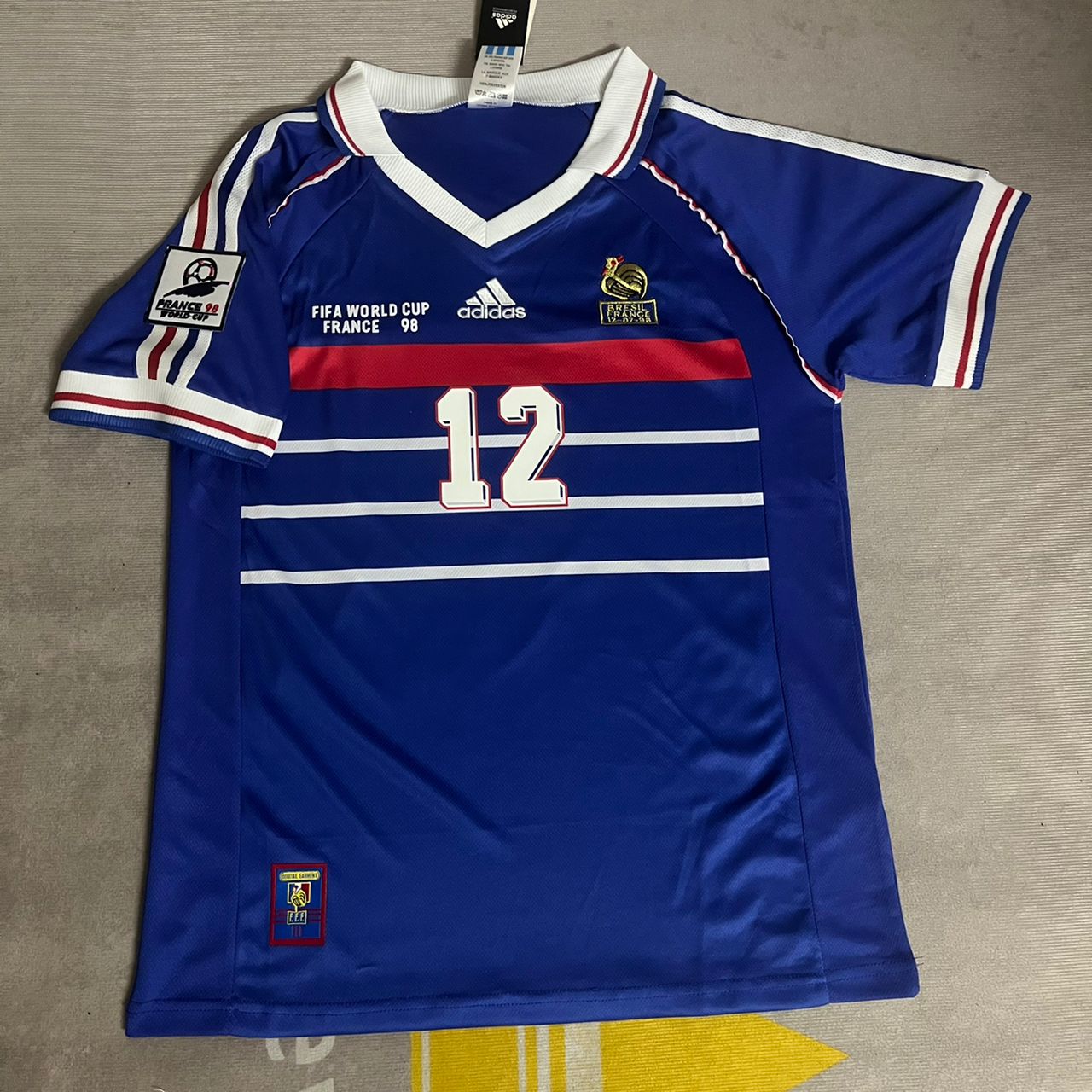 Thierry Henry France 1998 World Cup Retro Football Jersey