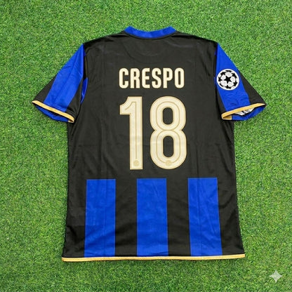 Hernán Crespo #18 Inter Milan 2008-09 Retro Football Jersey Kit