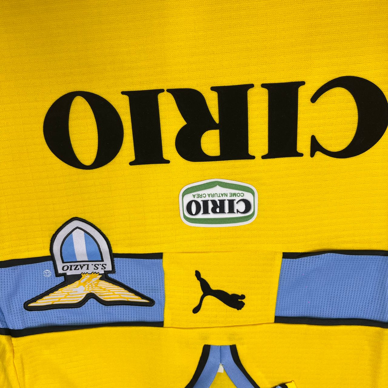 Hernán Crespo Lazio 1998-2000 Yellow Retro Football Jersey