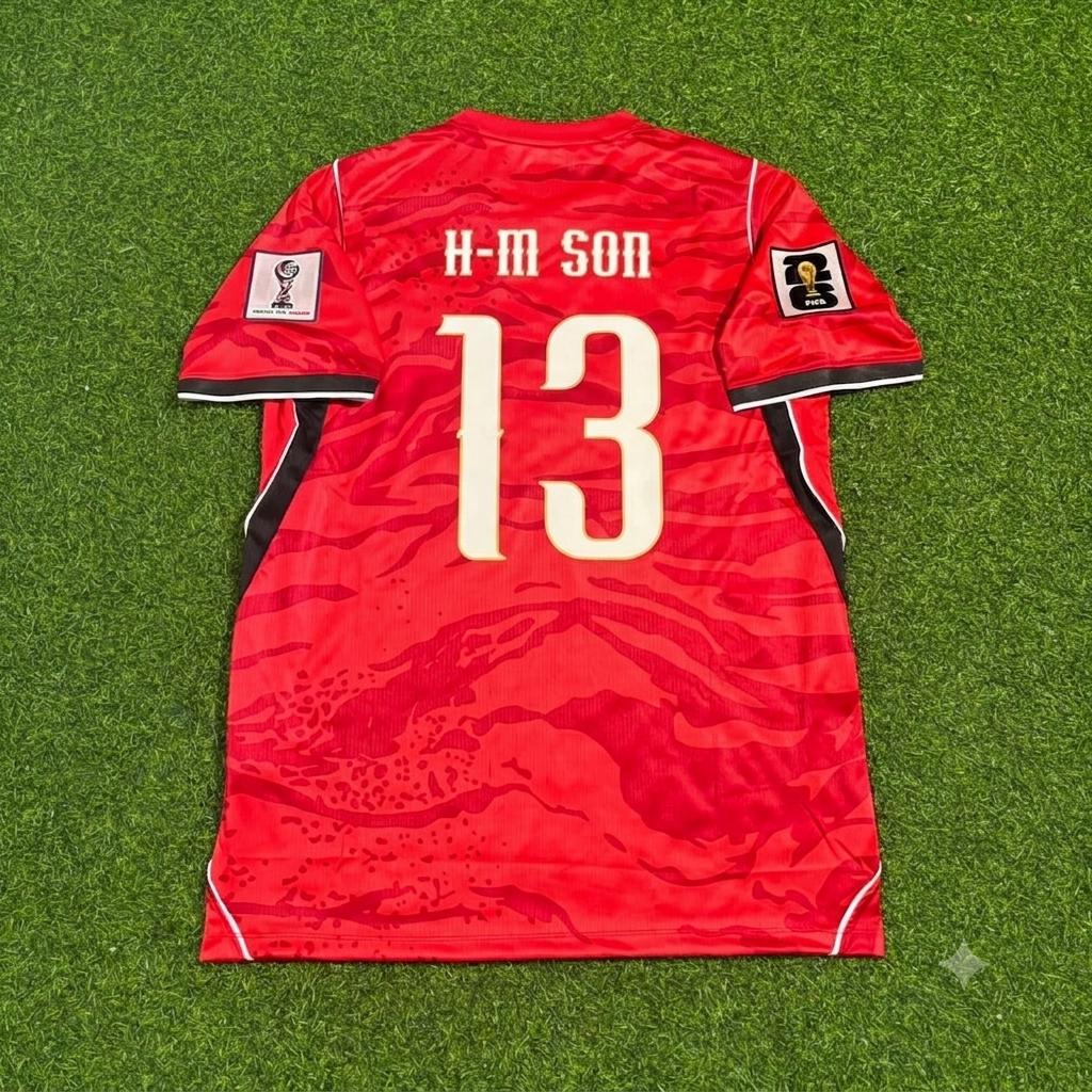 Heung-Min Son South Korea 2026 World Cup Red Football Jersey