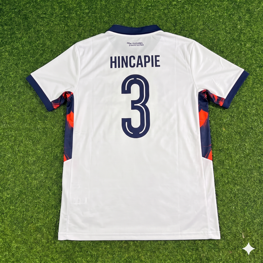 Piero Hincapie #3 Ecuador 2026 World Cup White Football Jersey