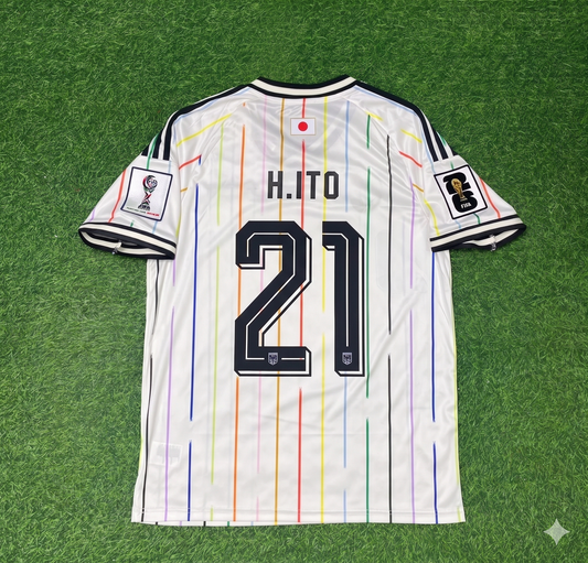 Hiroki Ito Japan World Cup 2026 Away White Football Jersey Trikot Maillot