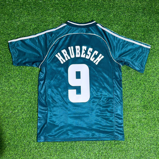 Horst Hrubesch Deutschland Auswarts Retro Fussballtrikot
