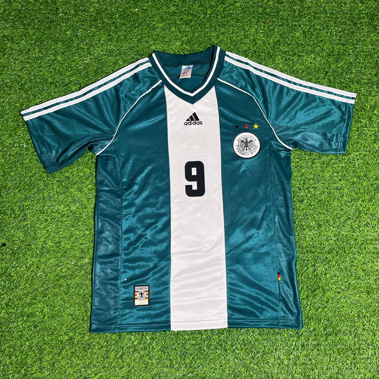 Horst Hrubesch Deutschland Auswarts Retro Fussballtrikot