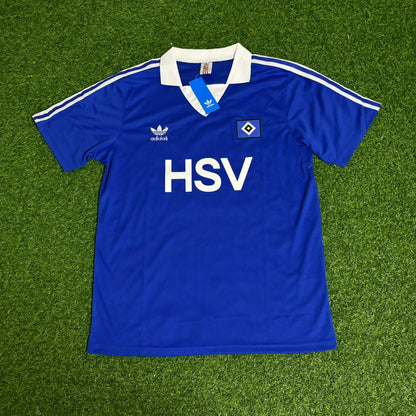 Horst Hrubesch Hamburger SV 1979/80 Blaues Heimtrikot Retro Fußballtrikot