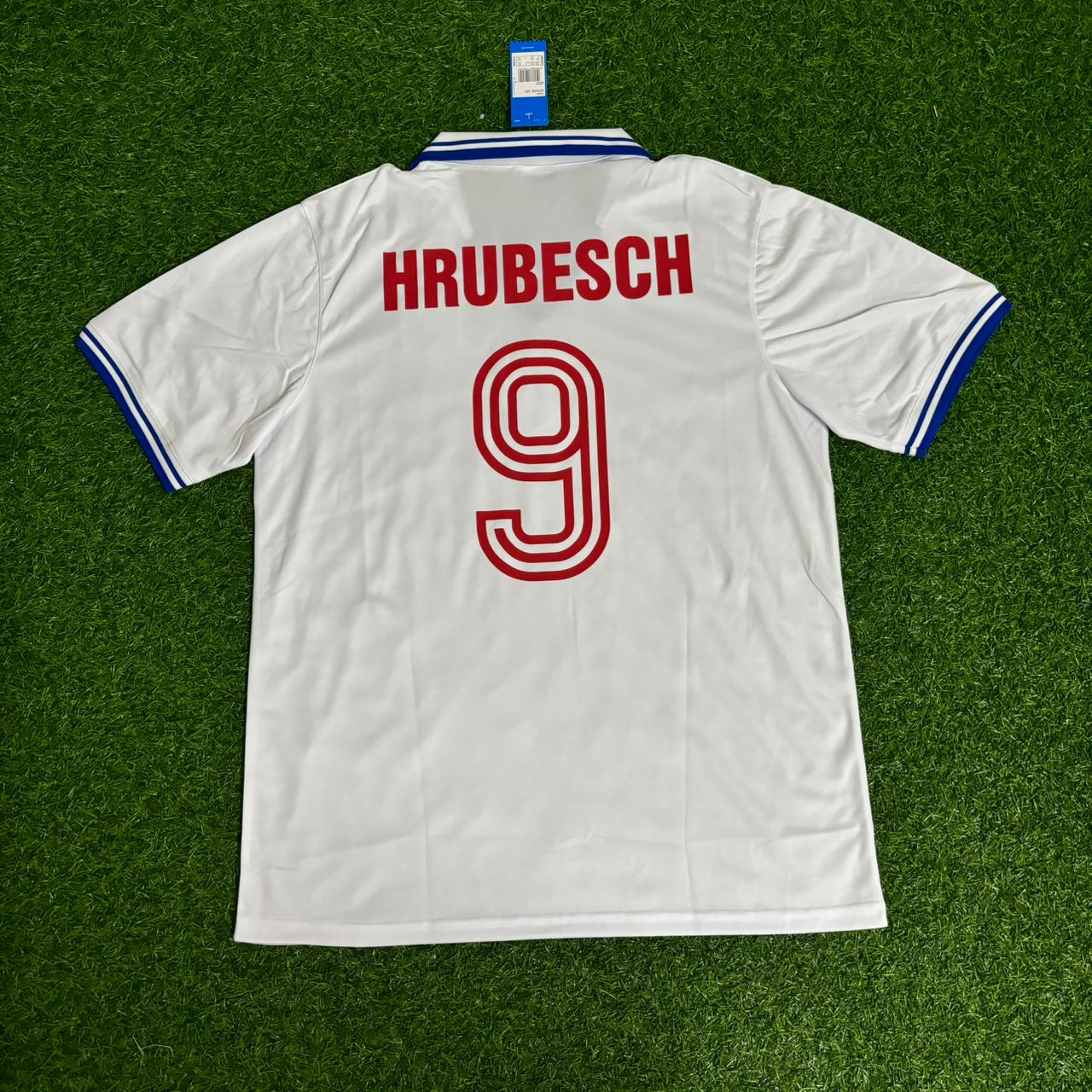 Horst Hrubesch Hamburger SV 1979/80 Weißes Heimtrikot Retro Fußballtrikot