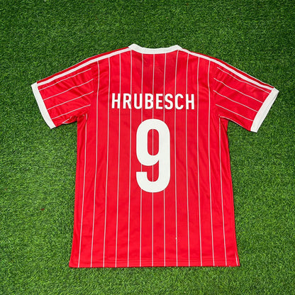Horst Hrubesch Hamburger SV Rotes Heimtrikot Retro Fußballtrikot