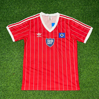 Horst Hrubesch Hamburger SV Rotes Heimtrikot Retro Fußballtrikot