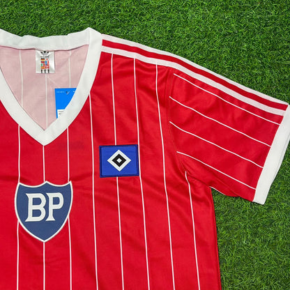 Horst Hrubesch Hamburger SV Rotes Heimtrikot Retro Fußballtrikot