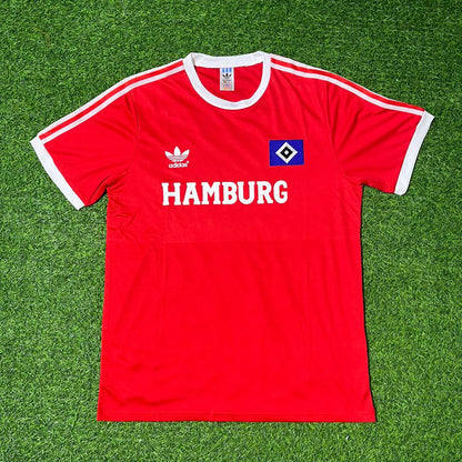 Horst Hrubesch Hamburger SV Rotes Heimtrikot Retro Fußballtrikot