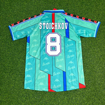 Maillot Rétro Domicile Hristo Stoichkov #8 Barcelone 1996 1997