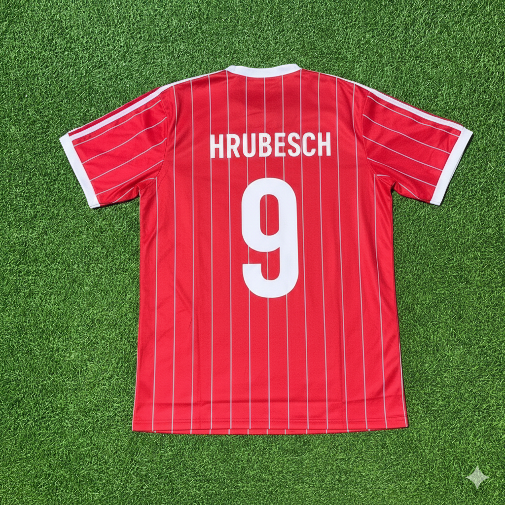 Horst Hrubesch Hamburger SV Rotes Heimtrikot Retro Fußballtrikot