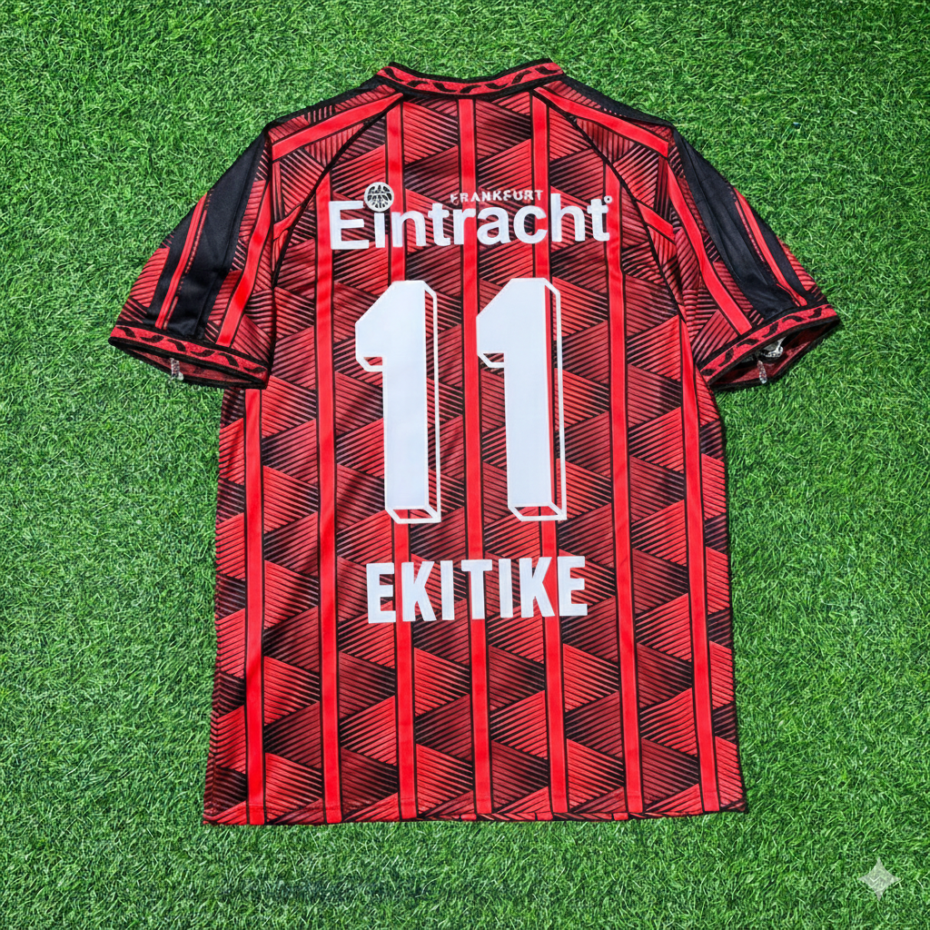 Hugo Ekitiké 11- Eintracht Frankfurt Retro Fußballtrikot