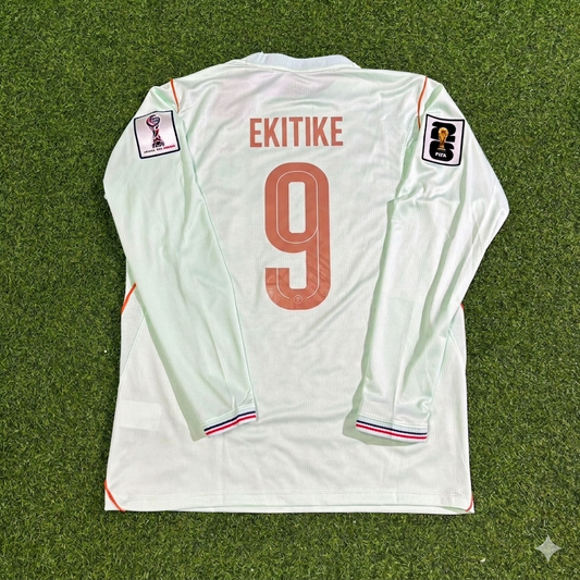 Hugo Ekitike #9 France 2026 World Cup Away Long Sleeve Jersey