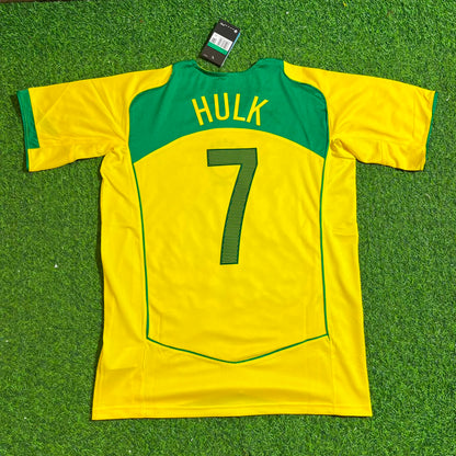 Hulk 7– Brazil Retro Kit Jersey – | Trikot | Maillot Soccer Shirt