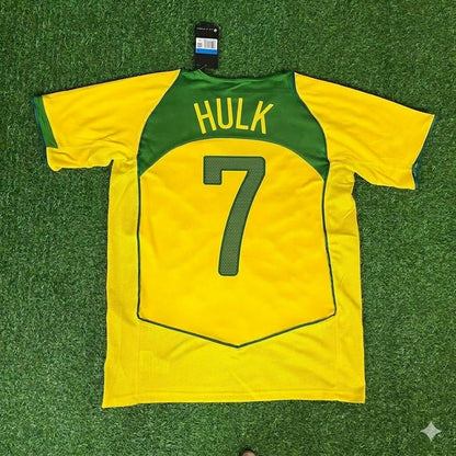 Hulk 7– Brazil Retro Kit Jersey – | Trikot | Maillot Soccer Shirt