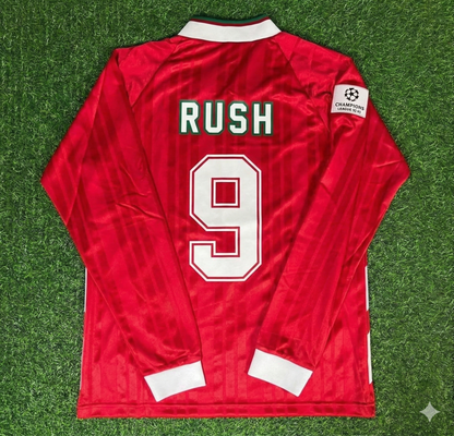 Ian Rush Liverpool Langarm Retro-Trikot Fußballtrikot