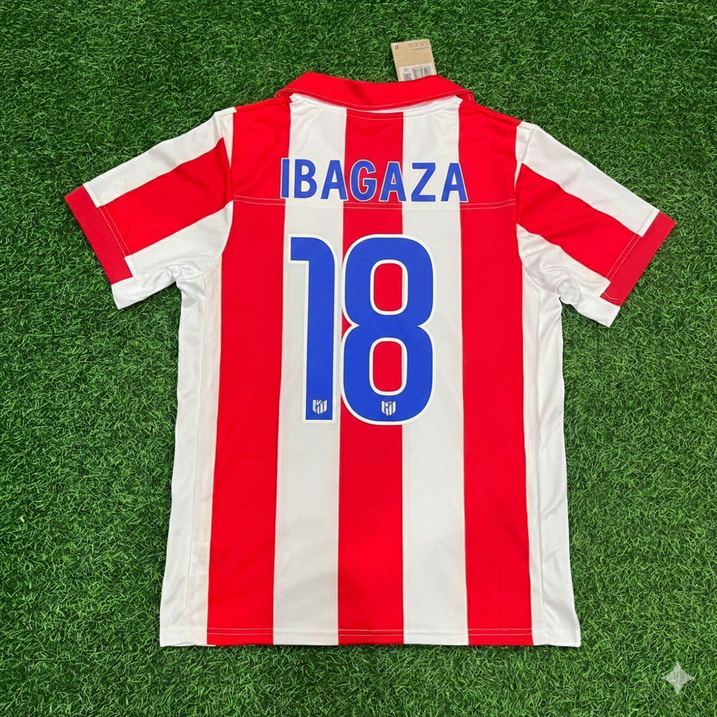 Ariel Ibagaza Atletico de Madrid 2003 Retro Soccer Kit Jersey Trikot Maglia Soccer Shirt