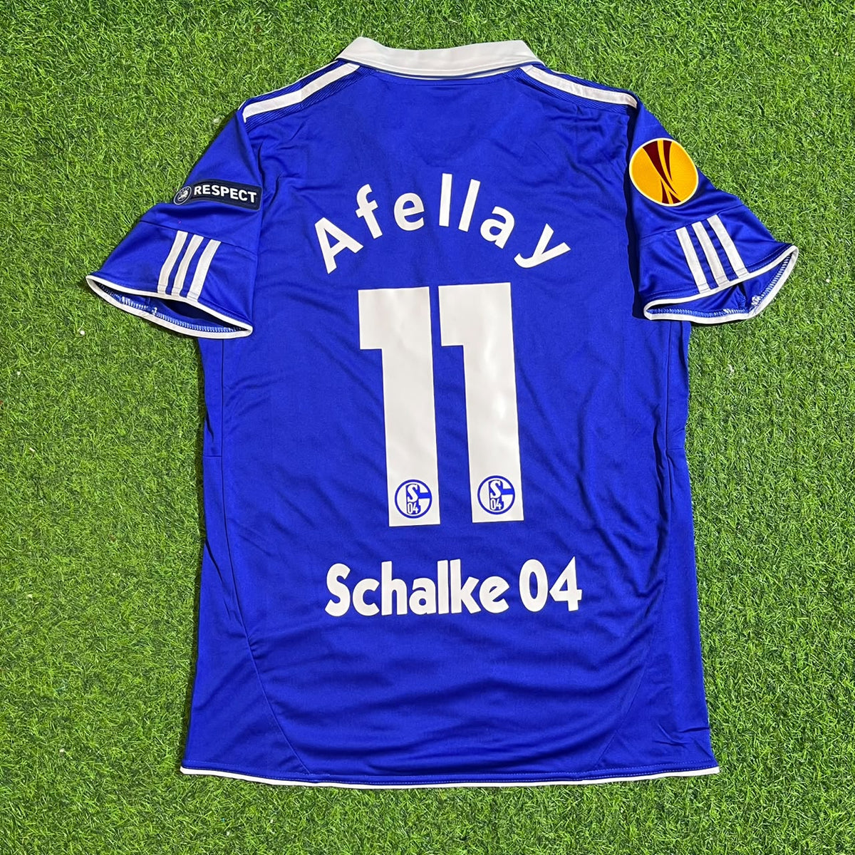 Ibrahim Afellay Schalke 04 2011-2012 Retro Football Jersey Trikot Maillot Soccer Shirt