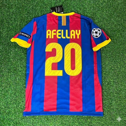 İbrahim Afellay 20- Barcelona 2011 London Final Jersey Trikot Maillot Soccer Shirt