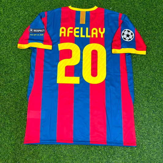 İbrahim Afellay 20- Barcelona 2011 London Final Jersey Trikot Maillot Soccer Shirt