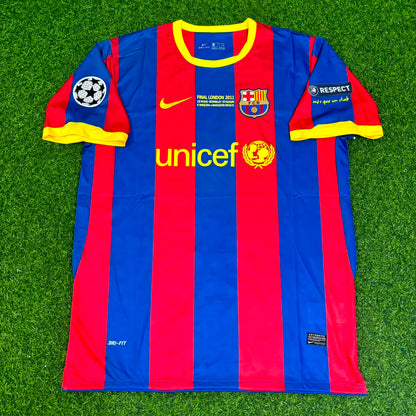 İbrahim Afellay 20- Barcelona 2011 London Final Jersey Trikot Maillot Soccer Shirt