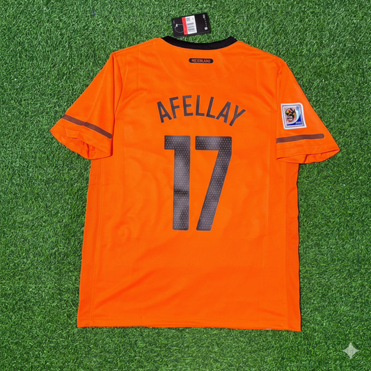 Ibrahim Afellay Netherlands 2010 World Cup Final Football Jersey Kit